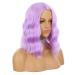 eNilecor 14 Inch Lavender Purple Short Bob Wig for Women - Natural Wavy Synthetic Wig for Cosplay and Party Costume - Buy Online on GoSupps.com