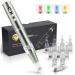 Beauty links electrical microneedling pen 0-2.5 mm with 4 LED light and 6 steps microneedle skin repair tool for face skin rejuvenation anti-acne anti-fold (including 10 needles cartridges))