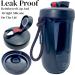 Qavi Protein Shaker Bottle 590ml Black - Stainless Steel Mixing Wire Ball, Tritan Material, BPA Free, Leakproof & Odourless - Buy Online on GoSupps.com