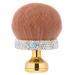 Large Makeup Brush for Bronze Blend Self Tan Back Applicator Provides Unblemished Application Without Streaking Kabuki Brush for Unblemished Oval Face Leg Makeup Brush with Rhinestones(white)