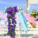 Zerodeko 3pcs Artificial Flowers Plant Home Decor Vines with Flowers Wedding Decoration Greenery Garland Silk Flowers Fake Flowers Wreath Hanging Flowers Decorate Purple Flower Arrangement - Buy Online on GoSupps.com