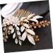DOITOOL Hair Combs for Women Beige Bath Towel Essential Oils Wallet Pearl Hair Barrettes Hair Accessories for Prom Ice Face Mold Wedding Hair Clip Tiara European Style Bride - Buy Online on GoSupps.com