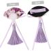 minkissy 3 Pairs Scalloped Tassel Hair Clip Toddler Hairpin Japanese-style Fabric Purple - Buy Online on GoSupps.com
