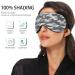 Unisex Haskirky Light Blocking Eye Mask for Travel, Yoga, and Deep Sleep - Breathable & Adjustable - Dark Grey - Buy Online on GoSupps.com
