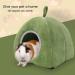 YUEPET Guinea Pig Bed 2 Pack - Washable Small Animal Hideout for Guinea Pig, Chinchilla, Hamsters - Green Yurt Tent & Gray Stump - Buy Online on GoSupps.com