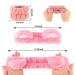 AMCAMI 6 Pcs Spa Headband and Wristband Set | Cute Bear Ears Design | Makeup and Skincare Headbands for Women | Pink Red - Buy Online on GoSupps.com