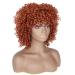 Porsmeer Curly Afro Power Copper Red Bob Wig - 14 Inch Shoulder Length Kinky Curly Volume for Black Women - Buy Online on GoSupps.com