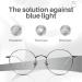 Buy LC Eyewear Blow Light Filter Glasses for Men & Women - Super Light Anti-Fatigue Computer & Gaming Goggles - Prescription-Free Zilver - Buy Online on GoSupps.com