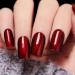 COSMOO 12ml Wine Red Nail Polish | Quick Dry Burgundy Red Lacquer | Lustrous Iridescent Ultrachrome Nail Enamel - Buy Online on GoSupps.com
