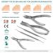 Blizzard Podology Instruments Set - 5-Piece Nail Care Kit for Hard & Ingrown Nails - German Made Medical Tools - Buy Online on GoSupps.com
