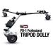 Vidpro PD-1 Professional Tripod Dolly - Heavy Duty with Adjustable Leg Mount and Locking Wheels - Carrying Case Included - Ideal for Cameras, Camcorders, and Lighting Equipment - Buy Online on GoSupps.com