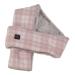 Heated Neck Wrap Scarf Heating Scarf Washable Warm Skin-friendly for Outdoor Skiing (Pink Grid)