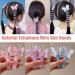 Telephone Wire Hair Bands | 10 Butter-fly Hair Accessories | Butter-fly Hair Ties | Colorful Telephone Cord Hair Ties | Ballet Hair Accessories | Hair Ties Phone Cord for Girls - Buy Online on GoSupps.com
