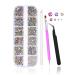 FITDON rhinestones crystal flat glitter stones glass charms gemstones AB