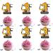 18pcs Construction Cupcake Toppers for Boys Girls 3rd Happy Birthday Construction Theme Party Supplies Yellow Number 3 Building Truck Excavator Cake Decorations - Buy Online on GoSupps.com
