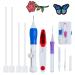 Islmlisa Magic Embroidery Pen Punch Needles  Magic Embroidery Pen Set Punch Embroidery Needle for Embroidery Threaders DIY Sewing