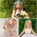 Shop Vegcoo 5-Piece Wedding Rose Flower Crown Headband - Perfect for Brides Girls & Festivals | Ideal for Travel Photography & Parties - Buy Online on GoSupps.com