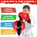 Kids Punching Bag Set with Gloves & Stand | Adjustable Height Boxing Bag for Boys and Girls 3-10 Years Old - Buy Online on GoSupps.com
