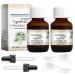 Cyperus Rotundus Oil 2 Pcs Vegetable Oil for Hair Removal Vegetable Oil Cyperus Organic Oil Comes with 2 Droppers and 2 Hair Removal Scrapers to Reduce Hair Growth on Body