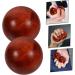 Beaupretty Wooden Handicraft Massage Balls - 4 PCS Stress-Relief & Muscle Stretching Tools - 5x5cm Mahogany & Bamboo Gymnastics Balls - Buy Online on GoSupps.com