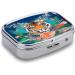 Buy Tropical Tiger Print Pill Box | 2 Compartment Decorative Metal Pill Organizer - Portable for Pocket & Purse | International Shipping Available - Buy Online on GoSupps.com