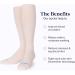 Comrad Recycled Cotton Knee High Compression Socks - 15-20mmHg Graduated Support - Soft & Breathable Unisex Large in Muted Rose - Buy Online on GoSupps.com