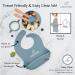 Bebefant Baby Weaning Set - Suction Bowl, Plate, Cup, Bib, Fork & Spoon - Blue | Baby Led Weaning & Feeding Essentials - Buy Online on GoSupps.com