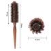 Professional Round Hairbrush with Wild Boar Bristles & Natural Wooden Handle | Anti-Static Blow-Drying Tool for Perfect Styling - Buy Online on GoSupps.com