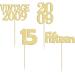 Gyufise 24Pcs Sweet 15 Cupcake Toppers Glitter Fifteen Vintage 2009 15th Birthday Cupcake Picks Hello 15 Years Birthday Cake Decorations for Happy 15th Birthday Anniversary Party Supplies Gold Gold 15th - Buy Online on GoSupps.com