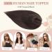 Elailite Hair Toppers For Thinning Hair Women Real Hair - 100% Real Human Hair Extensions Clip in Toupee SILK BASE (2"x6") Crown HairPiece (#1B Natural Black 10 Inch) 10 inch (2x6 Base) #1B Natural Black - Buy Online on GoSupps.com