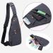 TOLOG Anti-Thief Sling Bag | Lightweight Crossbody Backpack for Travel & Hiking - Dark Grey - Buy Online on GoSupps.com