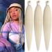 Xtrend 26 Inch 3 Packs Pre Stretched Braiding Hair Blonde Braiding Hair Pre Stretched Yaki Texture Pre-stretched Braids Hair Professional Synthetic Hair Extension (3Packs 613#) 26 Inch (Pack of 3) 613#