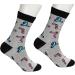 Funny Hairdresser Socks - Peace Love Hair Barber Graduation Gift | Cosmetology Gift for Hair Stylists - Buy Online on GoSupps.com