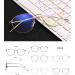 Flydo Women s Retro Round Blue Light Filter Glasses - Anti-Fatigue UV Protection & Silver Metal Frame - Buy Online on GoSupps.com
