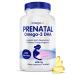 OmegaVia Prenatal DHA 600mg | Fish-Free Omega-3 Supplement | Supports Baby s Brain Eye & Nervous System Development | Safe for Pregnancy & Lactation | 30 Easy-to-Swallow Softgels Prenatal DHA 30 Count (Pack of 1)