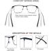 MODFANS 3 Pack Men's Reading Glasses - Blue Light Filter Metal Frame Rectangle Style Stainless Steel - Black Grey Blue +1.75 - Buy Online on GoSupps.com