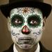 Day of the Dead Face Tattoos Makeup - Halloween Costume for Women Men Kids | Skeleton Dia De Los Muertos Temporary Tattoos Kit - 10 PCS Red Rose Sugar Skull Stickers - Buy Online on GoSupps.com