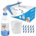 Ear Wax Removal Kit Upgraded - Safe Ear Irrigation Flushing System Temperature Display Ear Flush Cleaner Flusher Ear Cleaning Kit Comfortable Ear Wash Easy Rinse Build Up Ear Wax Water Resistant Blue Washer