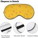 Buy Yellow Cheese Sleep Mask for Women - Adjustable Eye Shades with Elastic Strap for Better Sleep - Buy Online on GoSupps.com