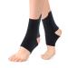THX4Copper ankle bandage foot bandage ankle (1 pair) light breathable compression socks for plantar fasciitis sport and stabilization of the ankle m m black