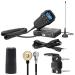 Midland  MXT275VP4-15 Watt GMRS MicroMobile Two Way Radio - ATVs UTVs and Other Off-Road Vehicles - Overlanding Gear - Extended 3dB gain Roll Bar Mount Antenna Microphone Extension Cable