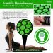 Generise Acupressure Mat and Pillow Set for Men & Women - Pain Relief for Back, Neck, and Muscles - Includes Travel Bag - Black with Green Spikes - Buy Online on GoSupps.com