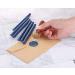 Yoption 15 Pieces Metallic Blue Glue Gun Sealing Wax Sticks for Wedding Invitations & Cards - Buy Online on GoSupps.com