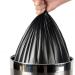 Thickened flat mouth garbage bag household black kitchen portable mass (Flat pocket black) thickened 4g/50*60 new material