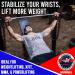 Rip Toned 18 Professional Grade Wrist Wraps with Thumb Loops - For Men & Women - Ideal for Weightlifting, Crossfit, Powerlifting & Strength Training - Stiff Fit Black - Buy Online on GoSupps.com