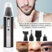 USB Rechargeable Ear and Nose Hair Trimmer - Waterproof Professional Dual Edge Blades for Men & Women - Buy Online on GoSupps.com