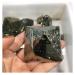 1pc Natural Pyrite Pyramid Tower Shape Quartz Crystals Raw and Mineral Stones Specimen Home Decor Gift Crafts (Size : 200-250g)