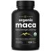NutraChamps USDA Organic Maca Root Capsules for Women & Men, 2100mg, 180 Capsules, Black, Red & Yellow, Peruvian Maca Peruana, Extra Strength Pure Premium Gelatinized Root Powder Supplement 180 Count (Pack of 1)