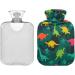 NAANLE Camouflage Dinosaurs 2L Hot Water Bottle - Large Transparent Heat Therapy for Hand & Foot Pain Relief - Buy Online on GoSupps.com