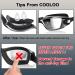 Cooloo Swimming Goggles for Men | 2-Piece Set with UV Protection Anti-Fog & Adjustable Belt | Comfortable Adult Swim Goggles - Blue & Black Mirrored Lens - Buy Online on GoSupps.com